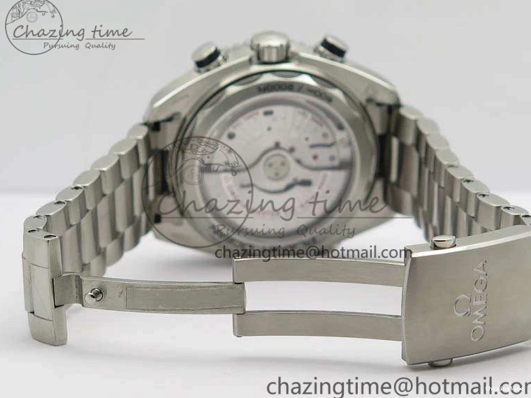 0120 FastDry Planet Ocean Master Chrono SS OM 1:1 Best Edition Black Dial On SS Bracelet A9900 V 8112